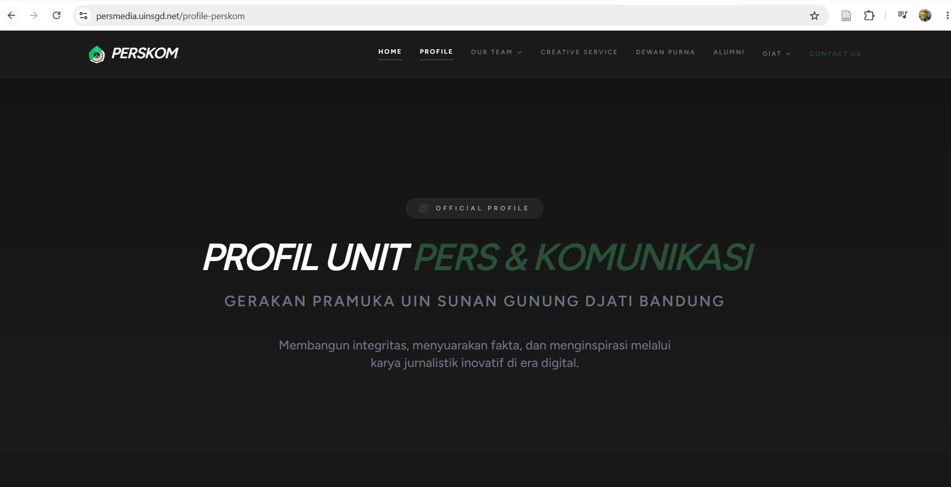 Perskom Website Preview 2